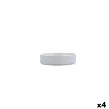 Satz für Appetithäppchen Ariane Artisan Weiß aus Keramik Ø 14 cm (4 Stück)
