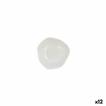 Satz für Appetithäppchen Ariane Earth Weiß aus Keramik Ø 14 cm (12 Stück)