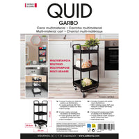 Gemüsewagen Quid Apolo Schwarz Metall 34,5 x 29,5 x 77 cm