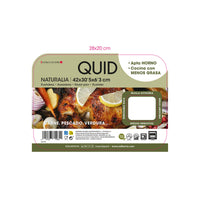 Backofenform Quid Naturalia grün Metall 42 x 30,5 x 6,3 cm Raster