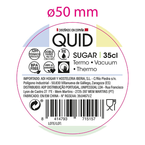Thermosflasche Quid Sugar grün Metall 350 ml
