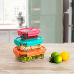 Lunchbox hermetisch Luminarc Pure Box Holy zweifarbig Glas 1,22 L (6 Stück)