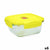Lunchbox hermetisch Luminarc Pure Box Holy Gelb Glas karriert 1,22 L (6 Stück)