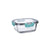 Lunchbox hermetisch Quid Purity karriert 800 ml Durchsichtig Glas (6 Stück)