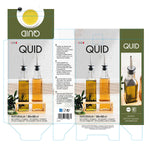 Öl- und Essig-Set Quid Naturalia Durchsichtig Glas 550 ml