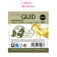 Ölfläschchen Quid Naturalia grün Glas 750 ml