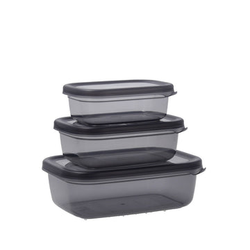 Lunchbox-Set Quid City Grau Kunststoff rechteckig 3 Stücke