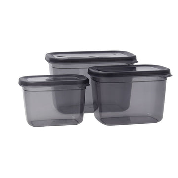 Lunchbox-Set Quid City Grau Kunststoff rechteckig 3 Stücke