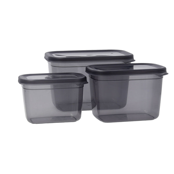 Lunchbox-Set Quid City Grau Kunststoff rechteckig 3 Stücke