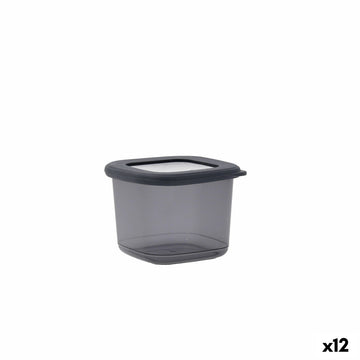 Lebensmittelbehälter Quid City Grau 550 ml mit Deckel (12 Stück)