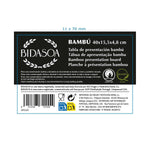 Tablett für Snacks Bidasoa Bambu Braun Holz 40 x 15,5 x 4,8 cm