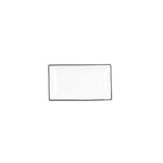 Tablett für Snacks Quid Gastro Weiß Schwarz aus Keramik 16,5 x 9,5 x 2 cm (12 Stück)