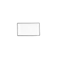 Tablett für Snacks Quid Gastro Weiß Schwarz aus Keramik 16,5 x 9,5 x 2 cm (12 Stück)