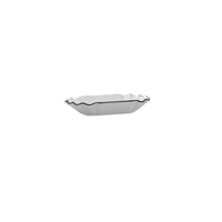 Tablett für Snacks Quid Gastro Weiß Schwarz aus Keramik 20,5 x 11 x 3,5 cm (12 Stück)
