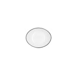 Tablett für Snacks Quid Gastro Weiß Schwarz aus Keramik 14 x 11 cm (6 Stück)