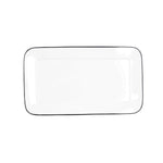Tablett für Snacks Quid Gastro Weiß aus Keramik 31 x 18 cm (6 Stück)