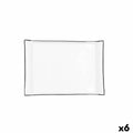 Tablett für Snacks Quid Gastro Weiß aus Keramik 26 x 18 cm (6 Stück)