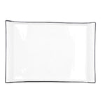 Tablett für Snacks Quid Gastro Weiß aus Keramik 36 x 25 cm (6 Stück)