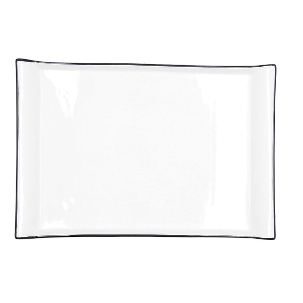 Tablett für Snacks Quid Gastro Weiß aus Keramik 36 x 25 cm (6 Stück)
