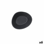 Satz für Appetithäppchen Bidasoa Cosmos Grau aus Keramik 12 cm (6 Stück)