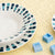 Dessertteller Quid Simetric Blau aus Keramik 19 cm (12 Stück)