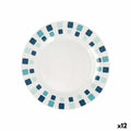 Dessertteller Quid Simetric Blau aus Keramik 19 cm (12 Stück)