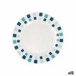 Dessertteller Quid Simetric Blau aus Keramik 19 cm (12 Stück)