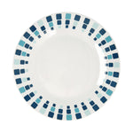 Flacher Teller Quid Simetric Blau aus Keramik 23 cm (12 Stück)