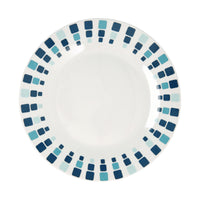 Flacher Teller Quid Simetric Blau aus Keramik 23 cm (12 Stück)