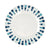 Flacher Teller Quid Simetric Blau aus Keramik 23 cm (12 Stück)