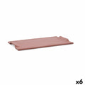 Tablett für Snacks Quid Mineral Gres Terrakotta aus Keramik 30 x 18 cm (6 Stück)