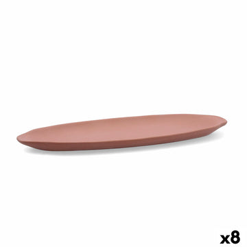 Tablett für Snacks Quid Mineral Gres Terrakotta aus Keramik 13 x 30,5 cm (8 Stück)
