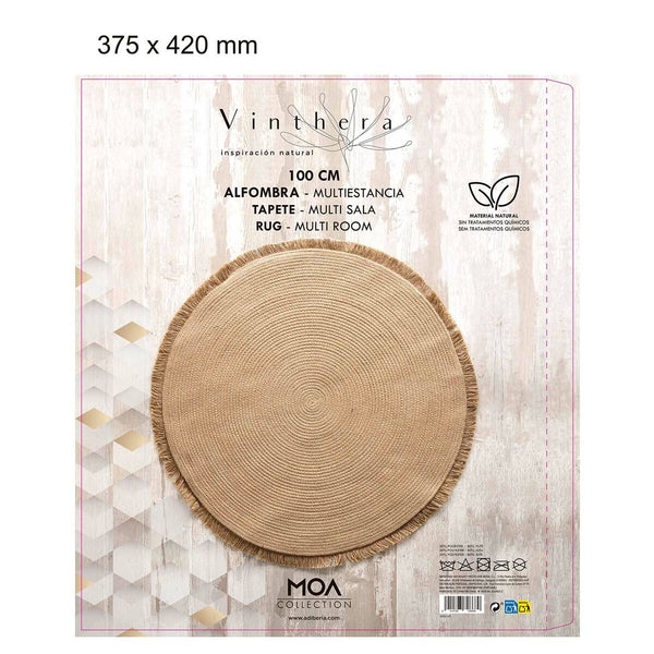 Teppich Vinthera Moa Jute Mit Fransen 100 cm