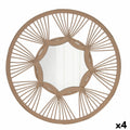 Wandspiegel Vinthera Moa Rattan natürlich 59 cm (4 Stück)
