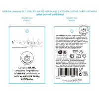 Küchenset Vinthera Okapi zweifarbig Textil 3 Stücke
