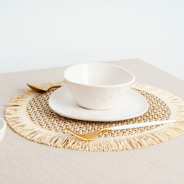 Untersetzer Vinthera Okapi zweifarbig Textil Ø 38 cm (12 Stück)