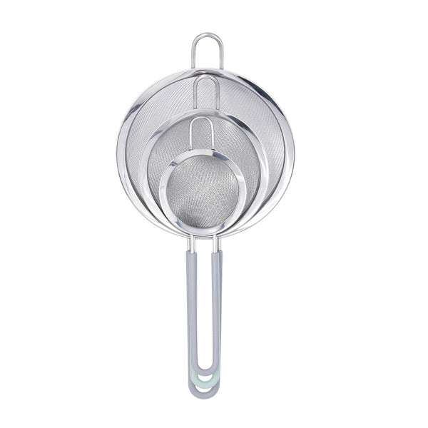 Sieb-Set Quid Ozon Metall 16 cm 12 cm 8 cm 3 Stück