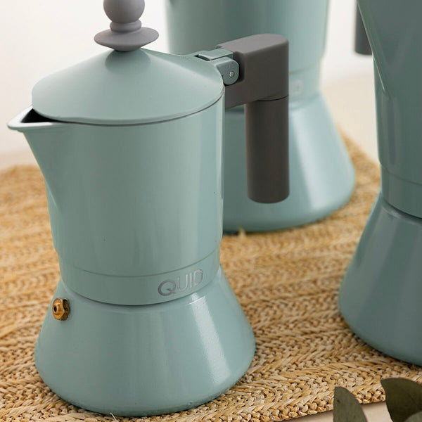 Italienische Kaffeemaschine Quid Ozon grün Metall 6 Tassen (6 Stück)