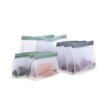 Wiederverwendbare Säcke für Lebensmittel Quid Rico Kunststoff Zip 8 Stücke