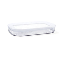 Rechteckige Lunchbox mit Deckel Quid Rico Durchsichtig Kunststoff 22 x 16 x 3,5 cm