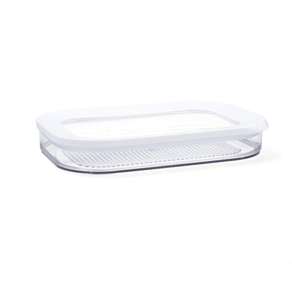 Rechteckige Lunchbox mit Deckel Quid Rico Durchsichtig Kunststoff 22 x 16 x 3,5 cm