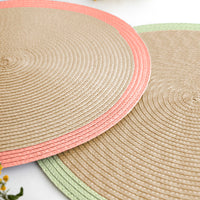 Platzset Quid Kaleido grün Kunststoff 38 cm (12 Stück)