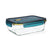 Lunchbox hermetisch Quid Astral Blau Glas 1,52 L 23 x 17,5 x 8,4 cm (6 Stück)