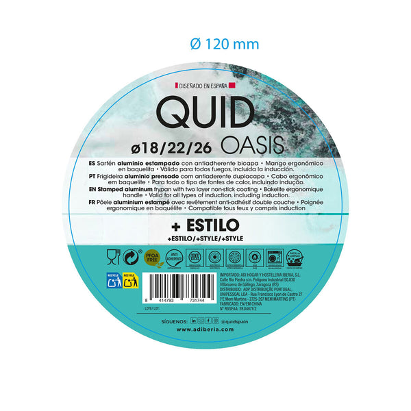 Pfannen-Set Quid Oasis Schwarz Metall 3 Stücke