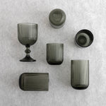 Weinglas Bidasoa Fosil Grau Glas 370 ml (6 Stück)