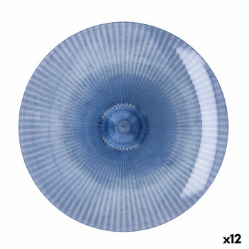 Flacher Teller Quid Sunset Blau Kunststoff 26 cm (12 Stück)
