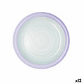 Flacher Teller Quid Kaleido grün Lila aus Keramik 27 cm (12 Stück)