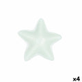 Schüssel Quid Kaleido grün aus Keramik Stern 16 x 16 x 3,5 cm (4 Stück)