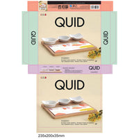 Servier-Set Quid Kaleido Bunt Holz 23 x 19,5 x 3,5 cm 5 Stücke