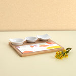 Servier-Set Quid Kaleido Bunt Holz 23 x 19,5 x 3,5 cm 5 Stücke
